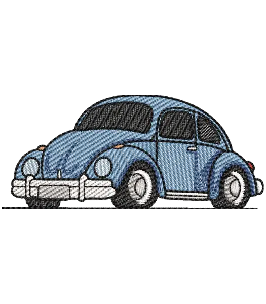 Matriz de Bordado Fusca Azul